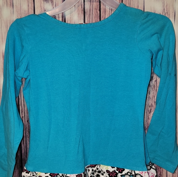 nk too From Zulily - Size 5/6 - Fox Dress - Blue with Multicolor Flowers - GUC - Picture 7 of 10